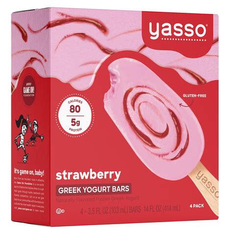 Yasso Strawberry Frozen Greek Yogurt Bars Shop Bars Pops At H E B