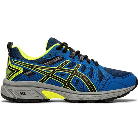 Asics Kid's GEL-Venture 7 GS Black/Safety Yellow | Laurie's Shoes