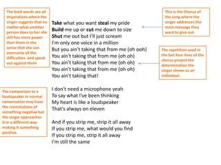 Song lyrics analysis | PPT