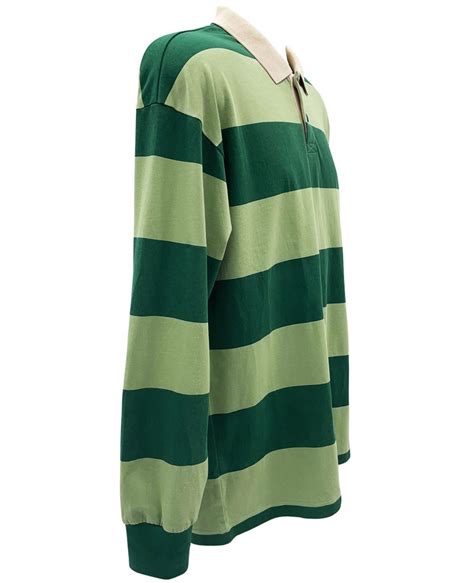 Green Striped Rugby Shirt