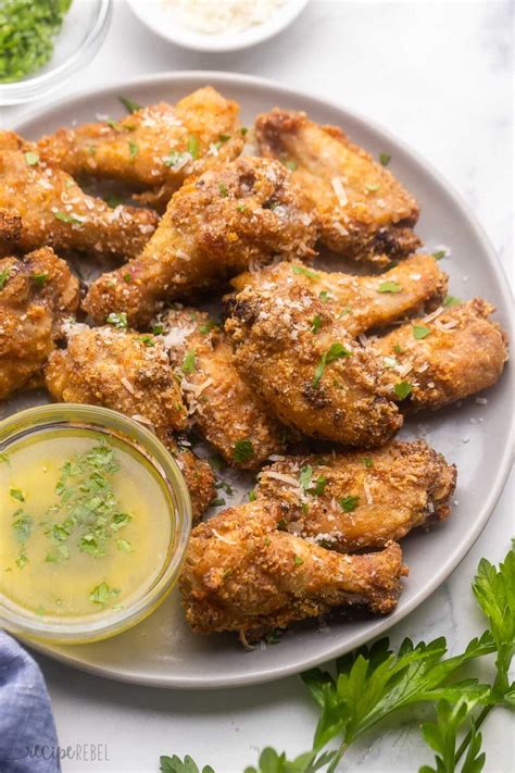 garlic parmesan chicken wings  recipe rebel