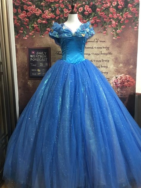 Blue Cinderella Costume Cinderella Dress Cosplay Costume Etsy