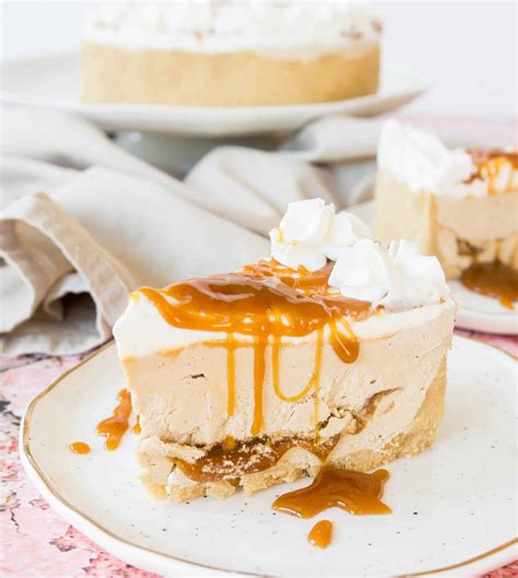 No Bake Caramel Macchiato Cheesecake The Itsy Bitsy Kitchen