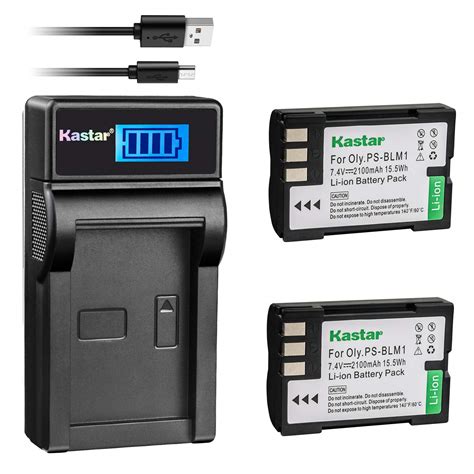 Buy Kastar Battery X2 And Lcd Slim Usb Charger For Olympus Blm 1 Blm 01 Ps Blm1 And Olympus C