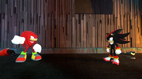 Knuckles versus Shadow by TheRiverKruse on DeviantArt