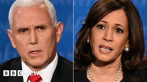 Vp Debate 2020 Harris And Pence Clash At Utah Debate Bbc News