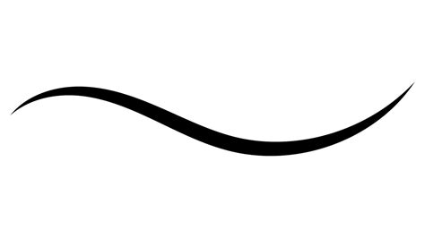 Swoosh line underline, curly calligraphy stroke, elegant decoration ...