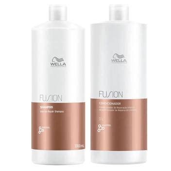 Shampoo E Condicionador Wella Fusion 1 Litro - Kit Shampoo + Condicionador Wella Fusion Intense Repair 1L - Kit ...