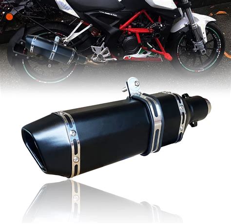 Shunshun Motorcycle Exhaust Muffler 15 2 Black Exhaust Slip On Silencers