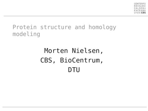 Ppt Protein Structure And Homology Modeling Dokumen Tips