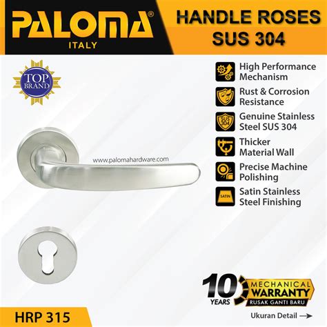 Jual PALOMA HRP 315 Handle Pintu Roses Stainless Steel SUS 304 Lever