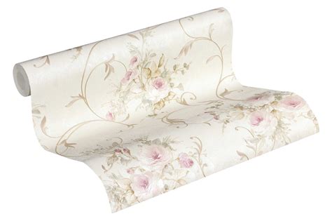 Tapete Vlies Barock Floral Beige Gold Rosa 30420 2