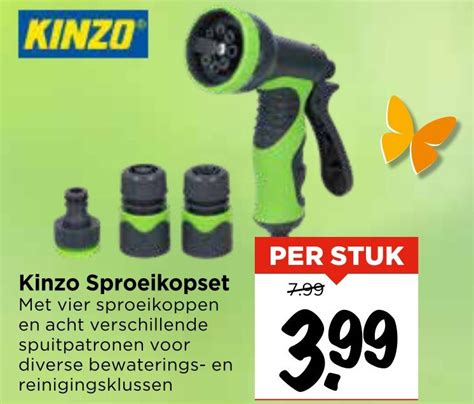 Kinzo Sproeikopset Aanbieding Bij Vomar Voordeelmarkt