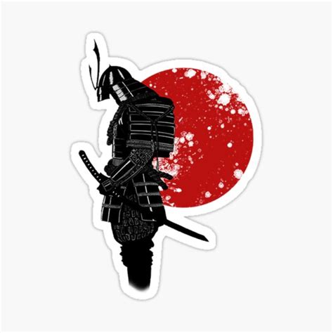 Samurai Sticker For Sale By Qw1nky Redbubble