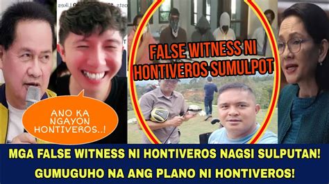 PEKENG WITNESS NI HONTIVEROS SUMULPOT LAGLAGAN NA QUIBOLOY LANG