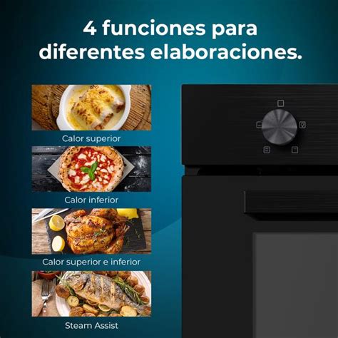 Bolero Hexa C Glass Black Time A Horno Integrable Cecotec