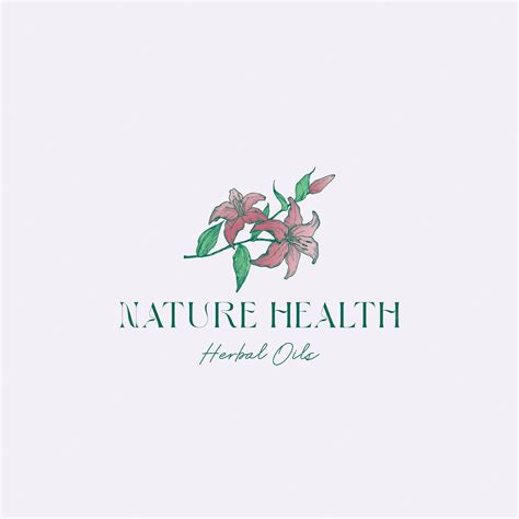 Premium Vector Nature Health Herbal Oils Abstract Vector Sign Symbol