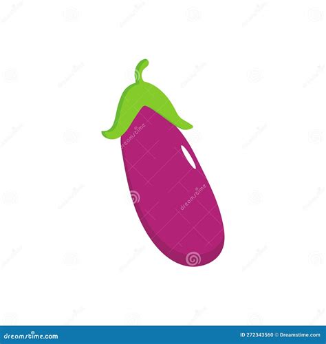 Ic Ne V G Tale Aubergine Aubergine De Dessin Anim Isol E Sur Fond