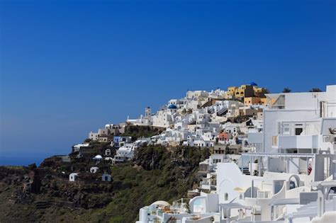 Premium Photo | View of santorini island greece