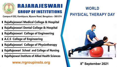 World Physical Therapy Day Rajarajeswari College Of Physiotherapy