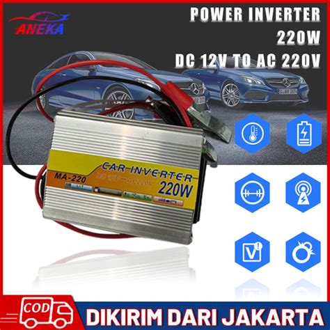 Dikirim Dari Jakarta W Car Power Inverter Dc V V V V To Ac