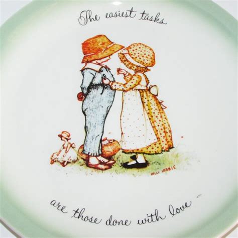 American Greetings Accents Holly Hobbie 972 Vintage Collector Plate