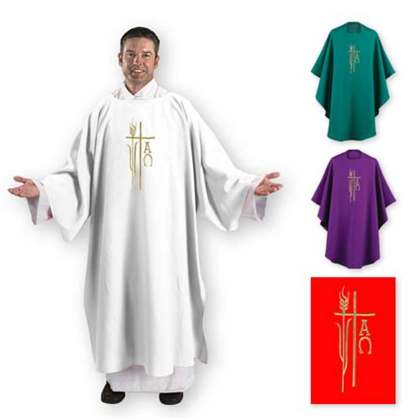 Alpha Omega Deacon Dalmatic Set Of Clergy Apparel Church Robes