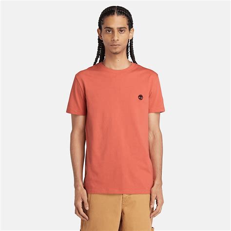 T Shirt Dunstan River Para Homem Em Laranja Claro