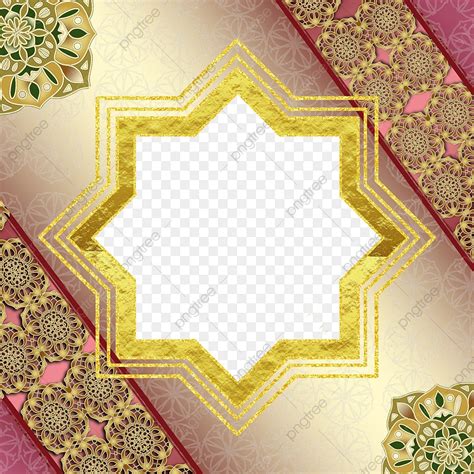 Luxury Mandala Gold PNG Transparent Luxury Islamic Border With Mandala