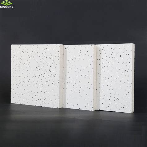 Sound Absorbing Mineral Fiber Wool Board Ceiling China Mineral Fiber