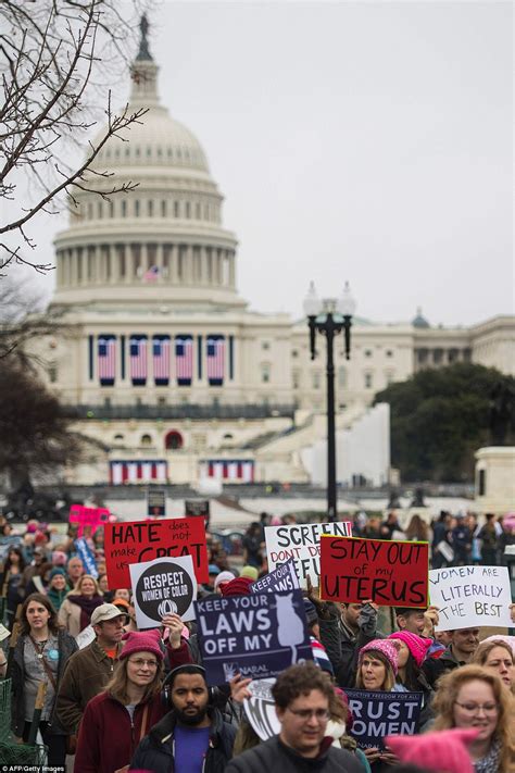 Womens March On Washington Saw Half A Million Take Part Daily Mail