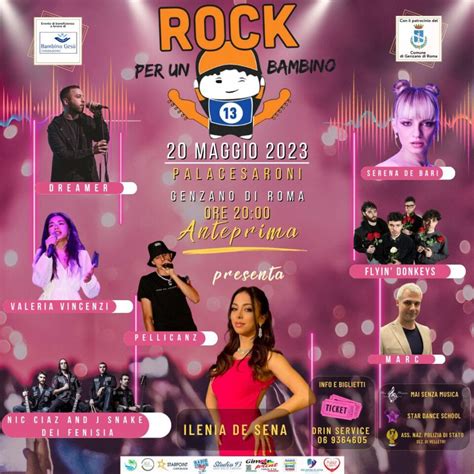 Rock Per Un Bambino Torna L Evento Benefico A Genzano ROBA DA MAGAZINE