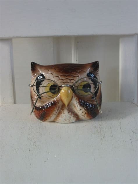 Vintage Owl Glasses Holder