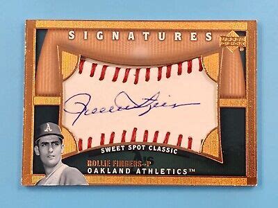 2005 Upper Deck Sweet Spot Classic Signatures Rollie Fingers Oakland As