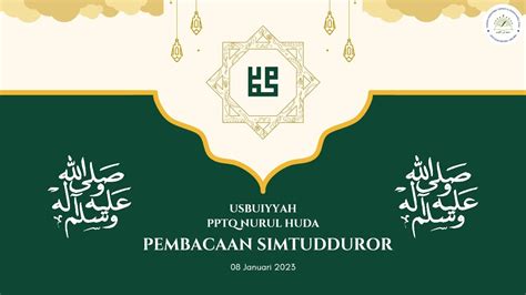 KEGIATAN USBUIYYAH RUTINAN MALAM SENIN PEMBACAAN MAULID