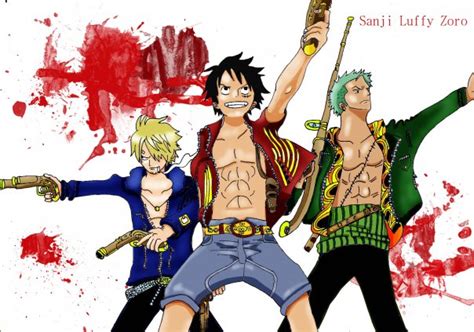 Sanji Luffy Zoro by BKuma on DeviantArt