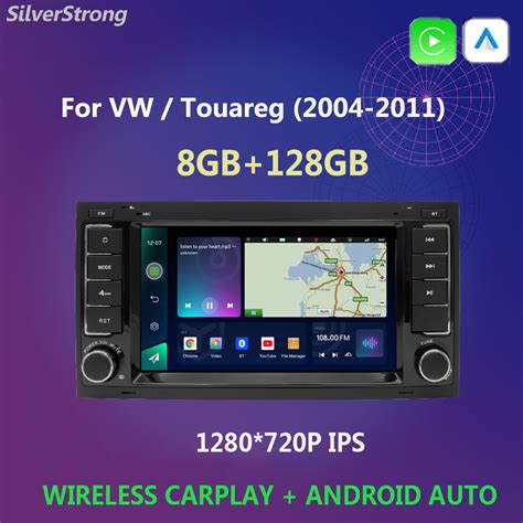 7 HD IPS Android 10 Car GPS Navigation For Volkswagen Touareg Multivan