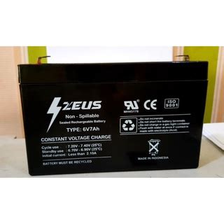 Jual Aki Kering Vrla V Ah Zeus Mf Aki Kering Vrla Mobil Mainan Ups