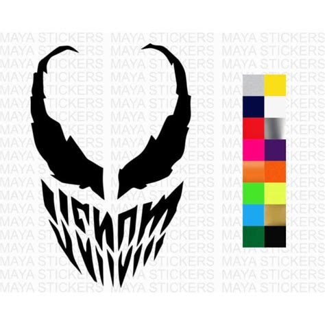 Reflective Venom Stickers Decal Moto Windshield Sticker Graphics Wrap