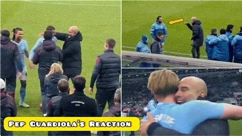 Pep Guardiola S Epic Reaction On Manchester City S Last Minute Victory