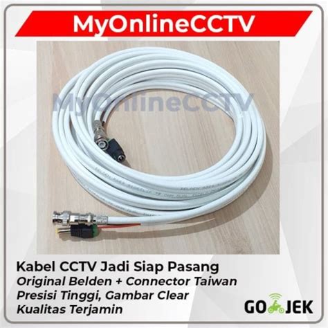 Jual Kabel Cctv Jadi Belden Meter Coaxial R Bnc Power Anti Tikus