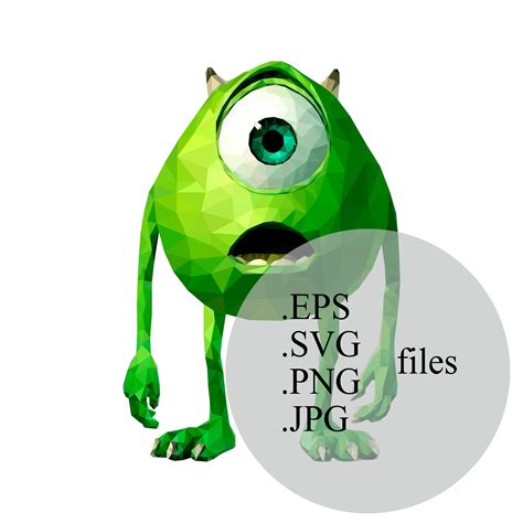 Mike Wazowski Svg Monster Inc Clip Art Monsters University Png