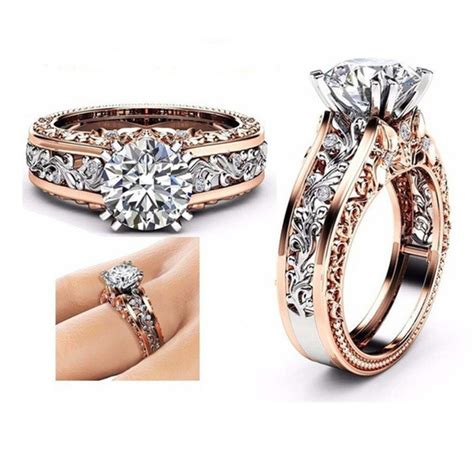 Engagement Rings Rose Gold Wedding Rings – whooptrading