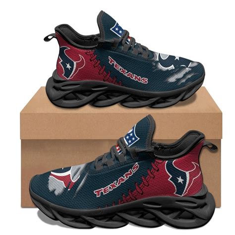 Houston Texans Sneakers 3D Max Soul Shoes Hearthtops Store