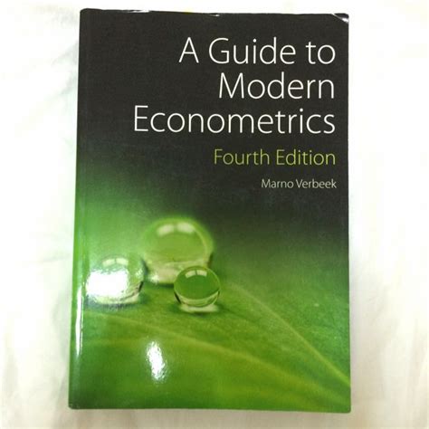 A Guide To Modern Econometrics Hobbies And Toys Books And Magazines Textbooks On Carousell