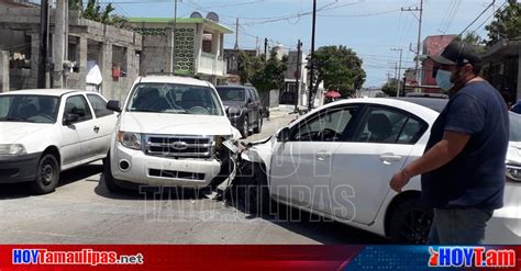 Hoy Tamaulipas Accidente En Tamaulipas Una Lesionada En Aparatoso Choque De Frente Entre Dos