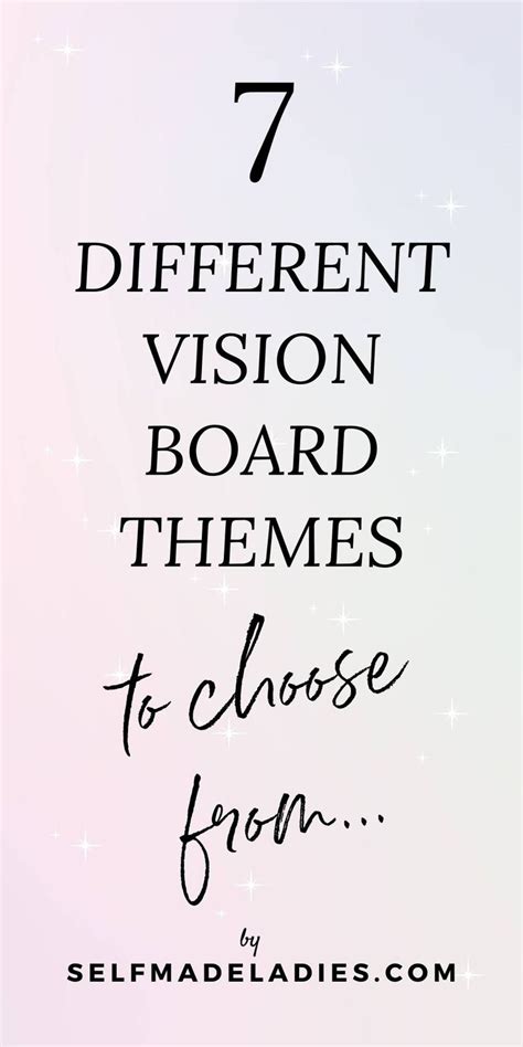 7 Different Vision Board Themes to Choose From - SelfMadeLadies ...