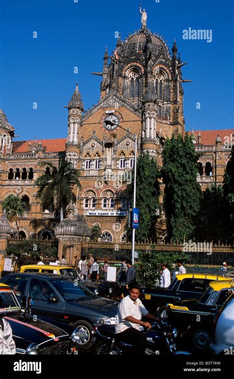 India, Maharashtra. The Old Railway station, Mumbai (Bombay Stock Photo ...