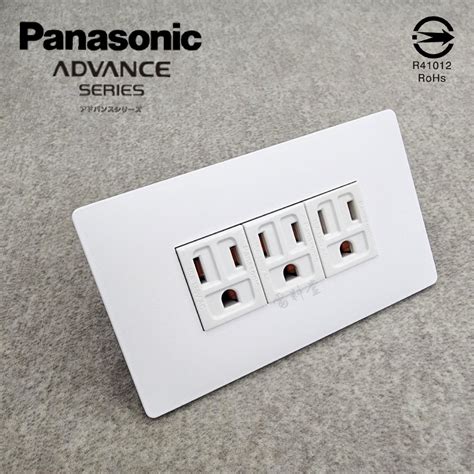 新品 天使白 三插 清水模 最薄 日本製 ADVANCE 國際牌 Panasonic 三插座 極簡風 工業風 堅固 蝦皮購物