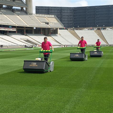 Maintenance underway at the Atatürk Olympic Stadium - Hatko Hybridgrass